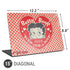 Betty Boop Red Heart Universal Laptop 15in (12.2 x 8.8in) Skin